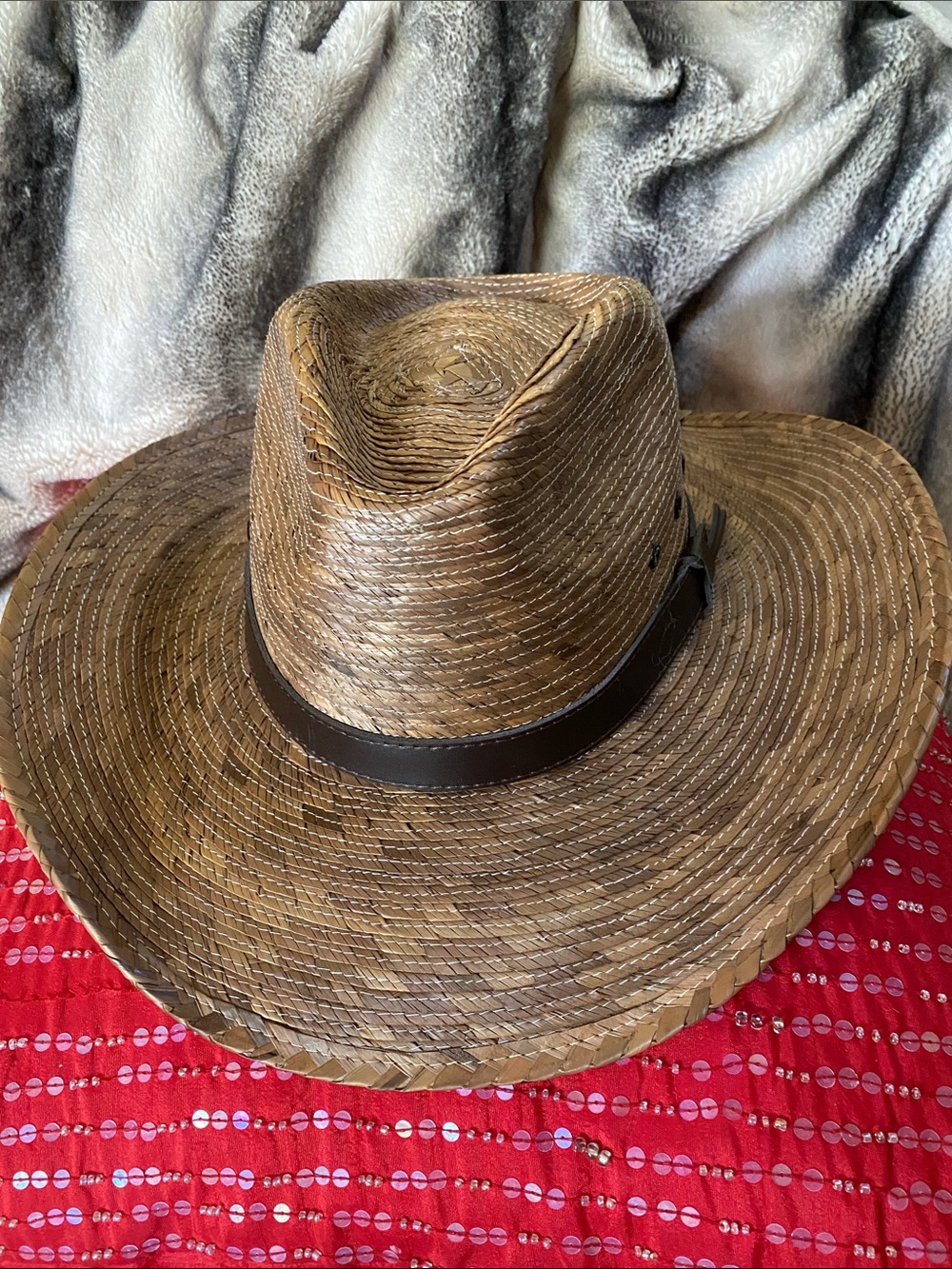 Gold Coast Sunwear Unisex Straw Beach Resort Wear Hat NWT
